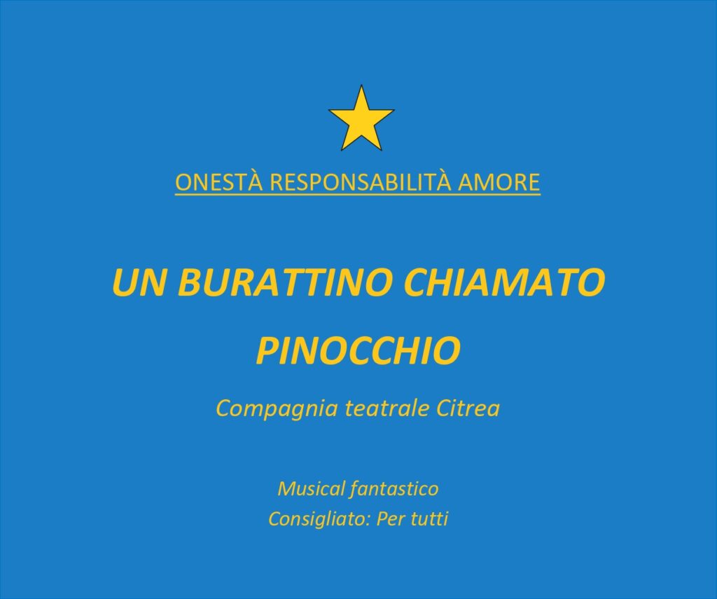 pinocchio compagnia citrea