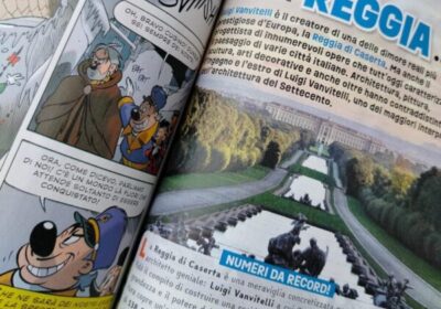 Caserta, la Reggia su Topolino: la storia a fumetti raccontata ai bambini