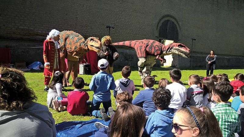 il grande spettacolo dei dinosauri al parco eco archeologico di pontecagnano